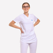 YOURDENT by Wio UNIFORMS | SCRUBS | Classic V-Neck White Scrub Set