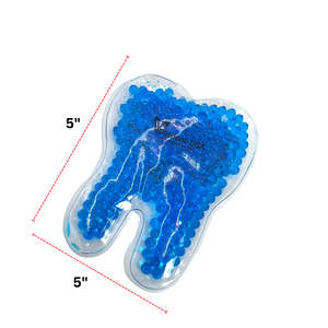 Tooth Shaped Hot/Cold Gel Pack, Ideal for Dentists and Orthodontists, Microwaveable and Freezable, Perfect for Bruised, Swollen, or Painful Areas, Convenient and Portable