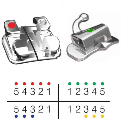 Metal Brackets - Mini Size Bag of 10 Standard Edgewise .018