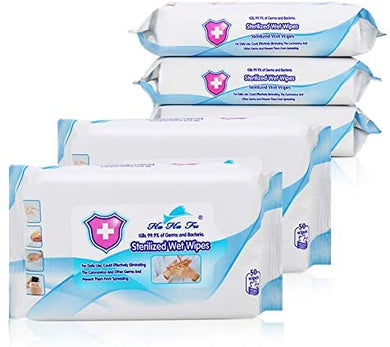 10Packs (500pcs) Wipes, Portable Wet Wipes(8