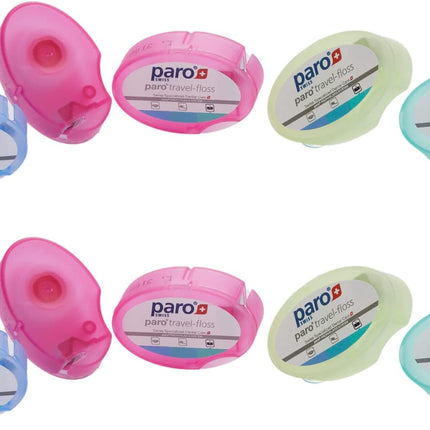 10 Pack Paro Travel Floss 5M Each. Perfect for on The go!! fit in Your Pocket!! Waxed and Minted