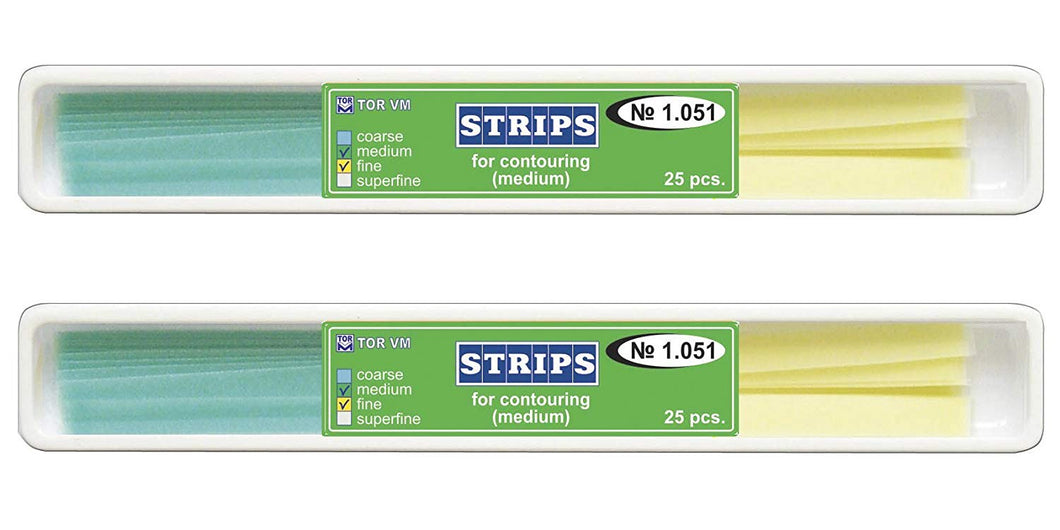 Lot x 2 Dental Abrasive Strips for Contouring (contouring / finishing)