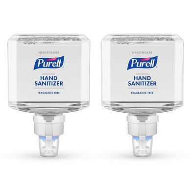 PURELL Healthcare Advanced Hand Sanitizer Gentle & Free Foam, Fragrance Free, 1200 mL Foam Hand Sanitizer Refill for PURELL ES8 Touch-Free Hand Sanitizer Dispenser (Pack of 2) - 7751-02