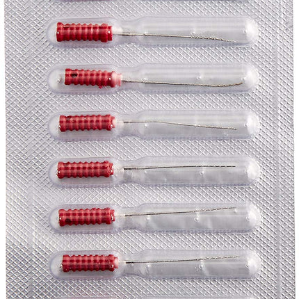 Dental Products BBXFR Barbed Broaches, Fine Red (Pack of 10)
