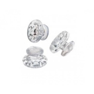 Clear Ceramic Bondable Button - (10 buttons/pk)