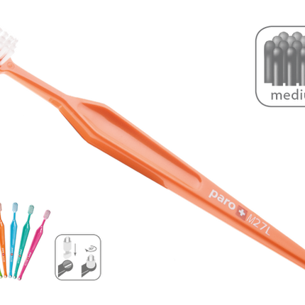 738 Paro® M27L – medium, 3 rows, with paro® interspace brush F