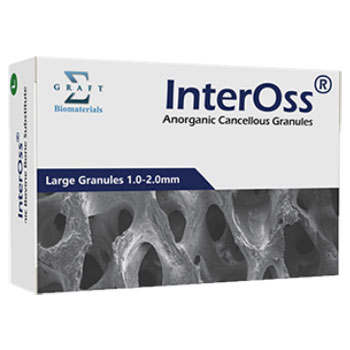 Sigmagraft InterOss Anorganic Cancellous Granules 1.0 - 2.0mm. Weight 2.0g / Volume 8.0cc