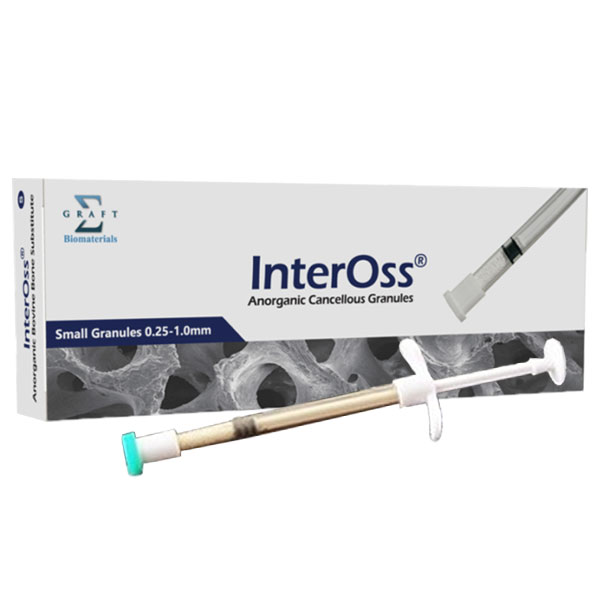 Sigmagraft InterOss SYRINGE Anorganic Cancellous Granules 1.0 - 2.0mm. 0.50cc Syringe