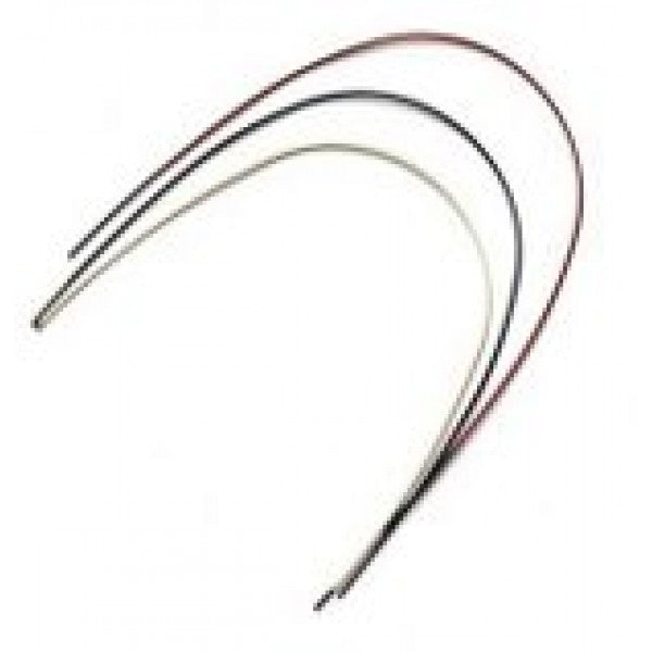 Round Tooth Color Coated Stainless Archwires (10 Pack)