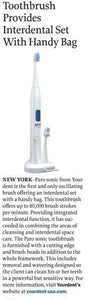 760 - PARO®SONIC HYDRODYNAMIC SONIC TOOTHBRUSH.