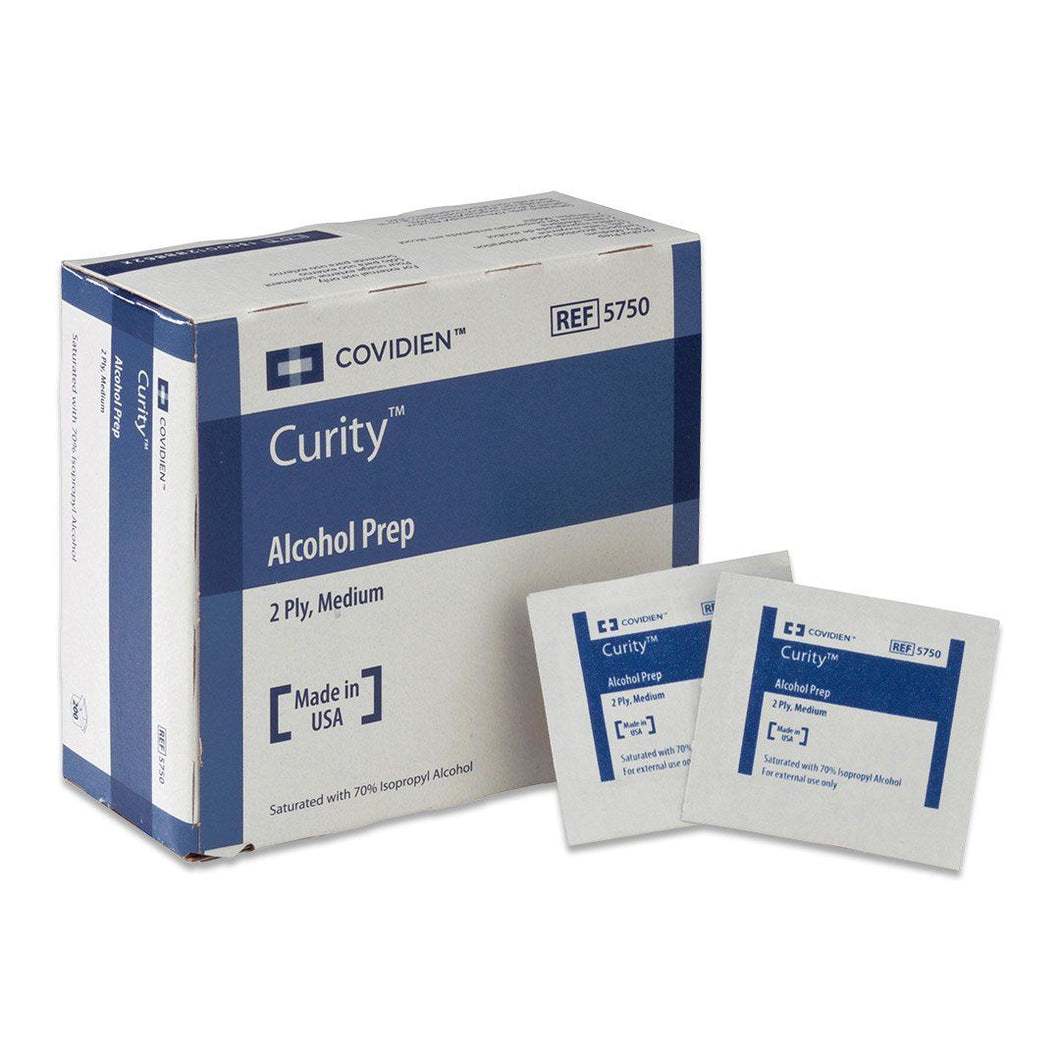 Alcohol Prep pads 5750, Sterile 5 boxes 200 pads per box. total 1000