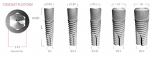 Prima standard implants