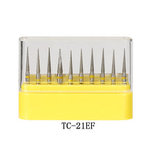 Y&W&F 10pcs Polisher 1.6mm Handle Dental Diamond Burs High Speed TC Series Polishing Dentist Burrs High Speed Polishing Grinding