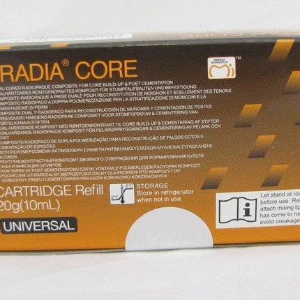 Dental GC Gradia Core Radiopaque Composite Cartridge Refill Dual Cured 20gr