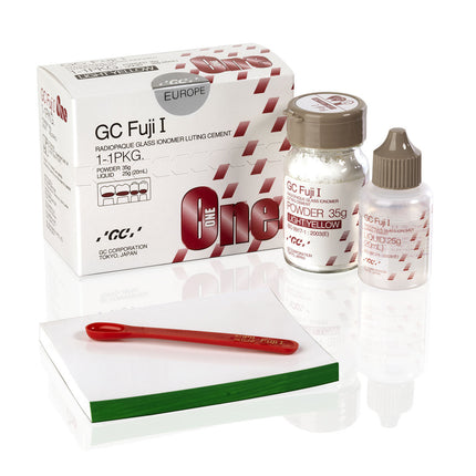 GC Fuji-1 1.1 Ionomer Luting Cement Powder 35gr - Liquid 25ml