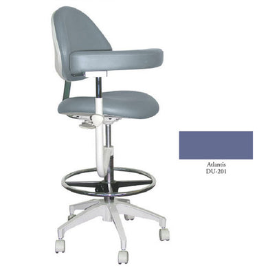 Mirage Assistant's Stool - Atlantis Color. Featuring Abdominal Support, Vertical Adjustment Range