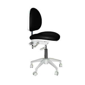 Mirage Doctor's Stool - Black Color. Dimensions: Backrest Vertical Adjustment Range: 0" - 3.25"