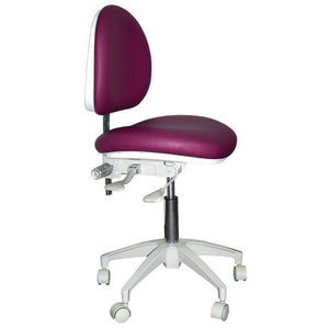 Mirage Doctor's Stool - Desert Rose Color. Dimensions: Backrest Vertical Adjustment Range: 0"