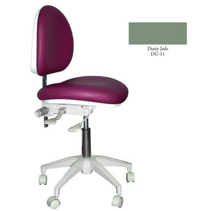 Mirage Doctor's Stool - Dusty Jade Color. Dimensions: Backrest Vertical Adjustment Range: 0"