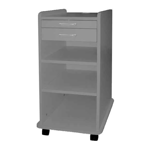 TPC Utility Mobile Cabinet -Grey. Dimensions: 14.5"W x 16"D x 32"H. Designed for ultrasonic
